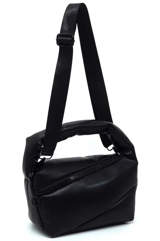 Fashion Puffy Tote Crossbody Bag - Image #5