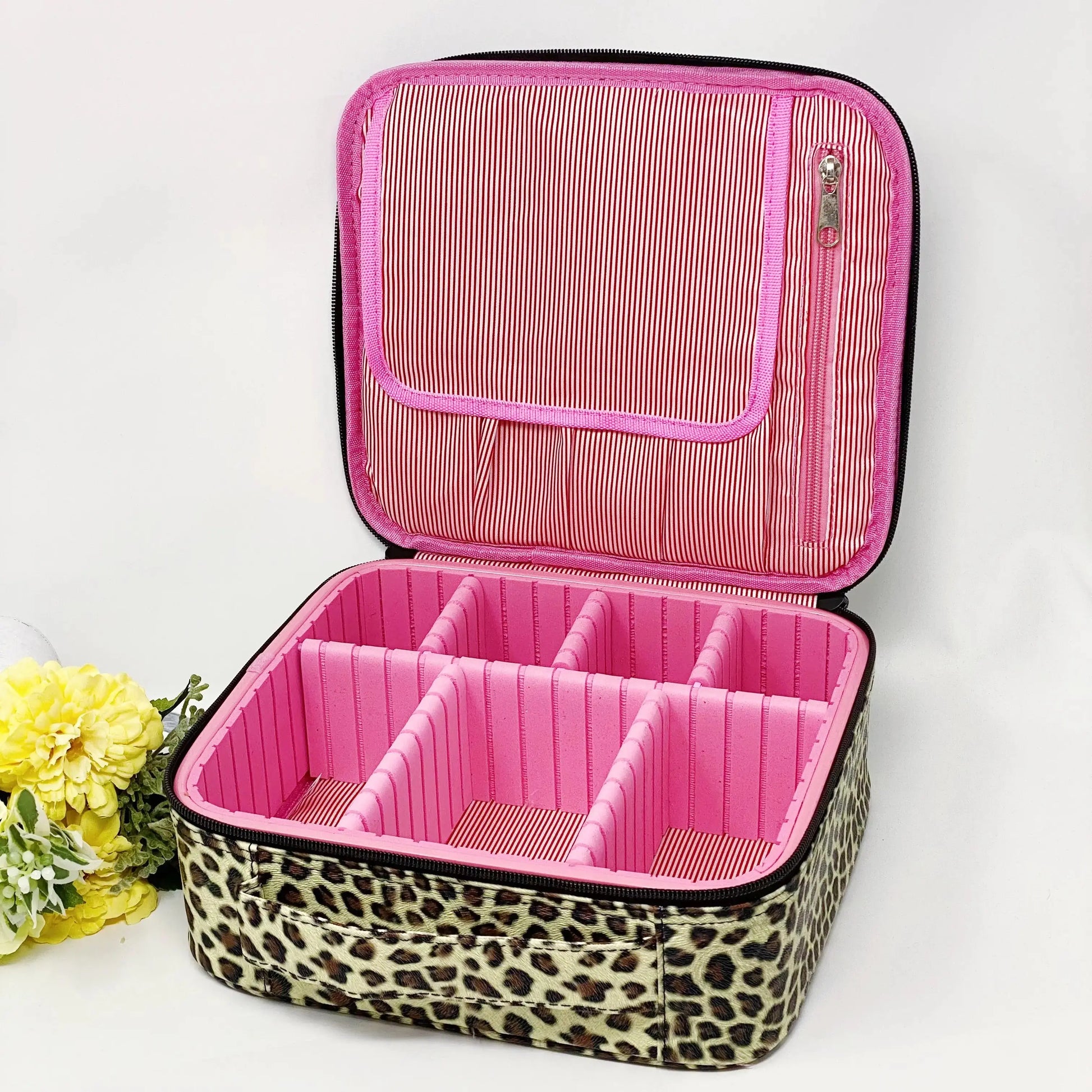 Cheetah Fun Travel Cosmetic Case - Image #7