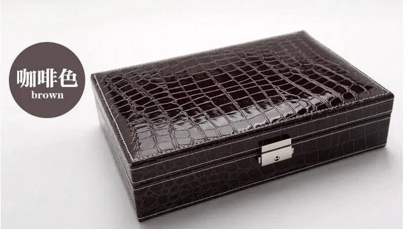 Cosmetic Leather Jewelry Box - Image #4