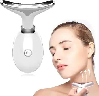 Beauty Facial Massager, 7 Color Wavy Acne Beauty Microcurrent Facial Device Skin Firming for Face Neck Beauty Device, - Image #2