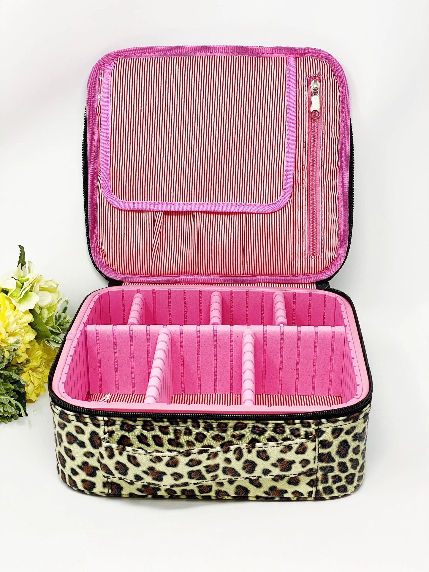 Cheetah Fun Travel Cosmetic Case