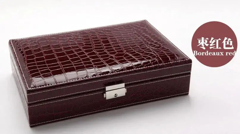 Cosmetic Leather Jewelry Box - Image #15