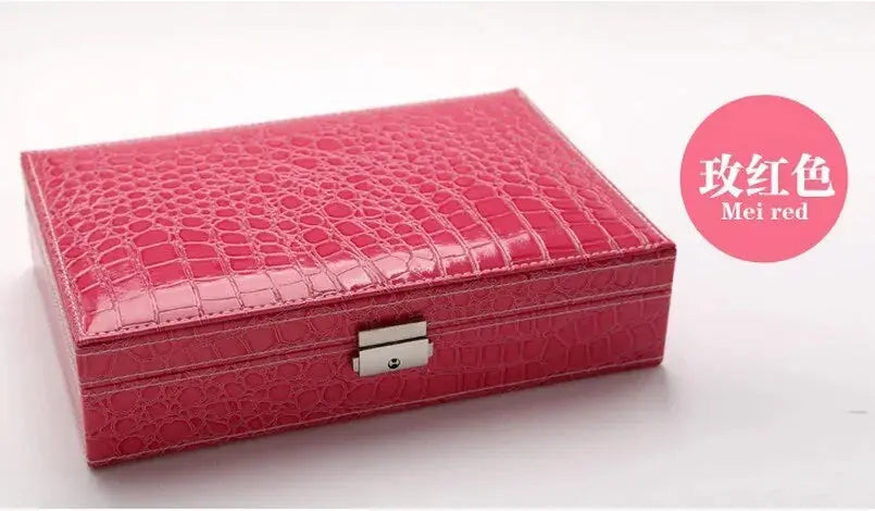 Cosmetic Leather Jewelry Box - Image #5