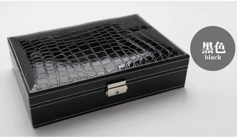 Cosmetic Leather Jewelry Box - Image #2