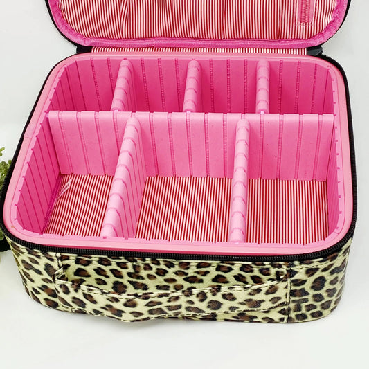 Cheetah Fun Travel Cosmetic Case - Image #1